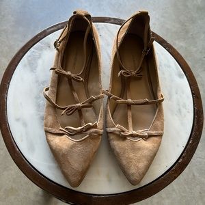 Banana Republic Flat Shoes Leather Suede Sz 9.5